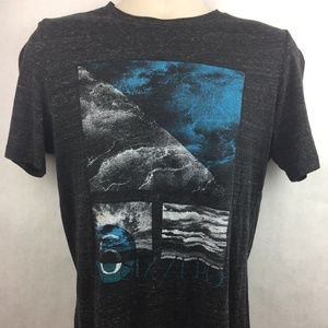 Men's 6.0 Dark Grey Surf Graphic T-Shirt Size M